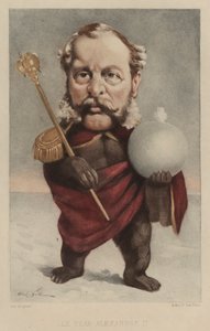 Tsaar Alexander II van Rusland door Andre Gill